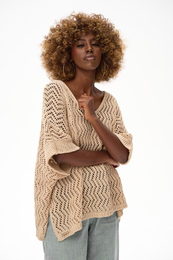 Damebluse DżoDżo Lys Beige Universal