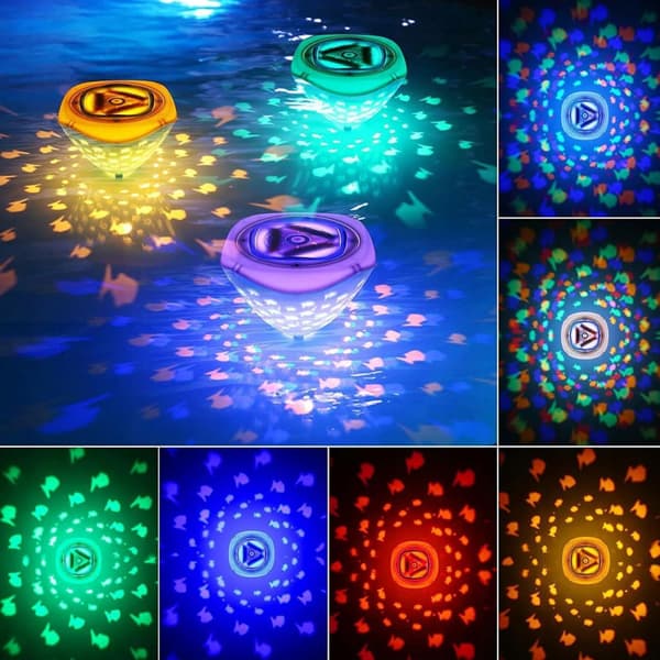 Flydende LED undervandsprojektorlampe til pool, spa, badekar SL-012