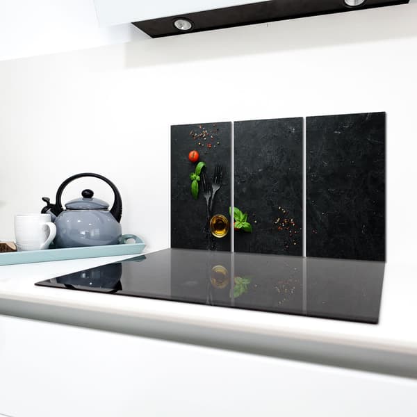 Skyddsplatta i glas för spis 3x30x52