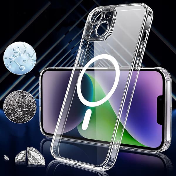 MAGNETISK ETUI TIL MAGSAFE TIL IPHONE 12 SHOCK ETUI + GLAS