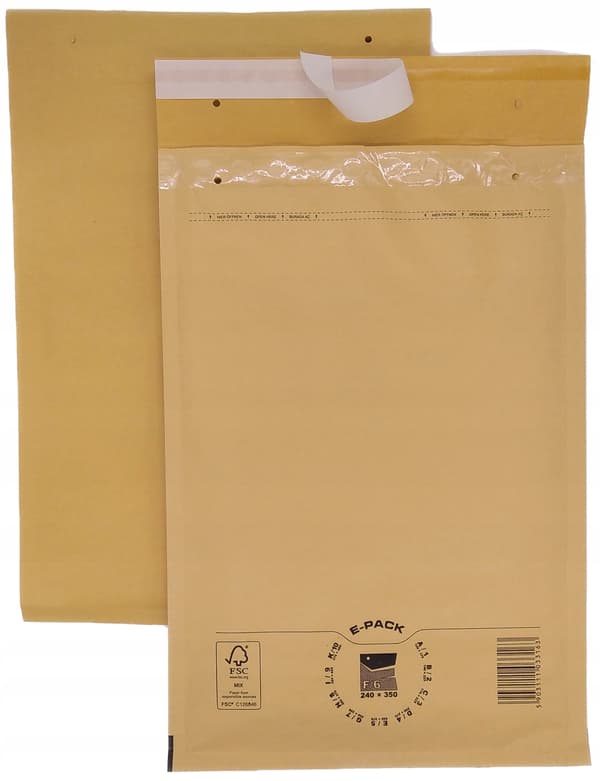 F16 BRUN bubbelkuvert x 100 st