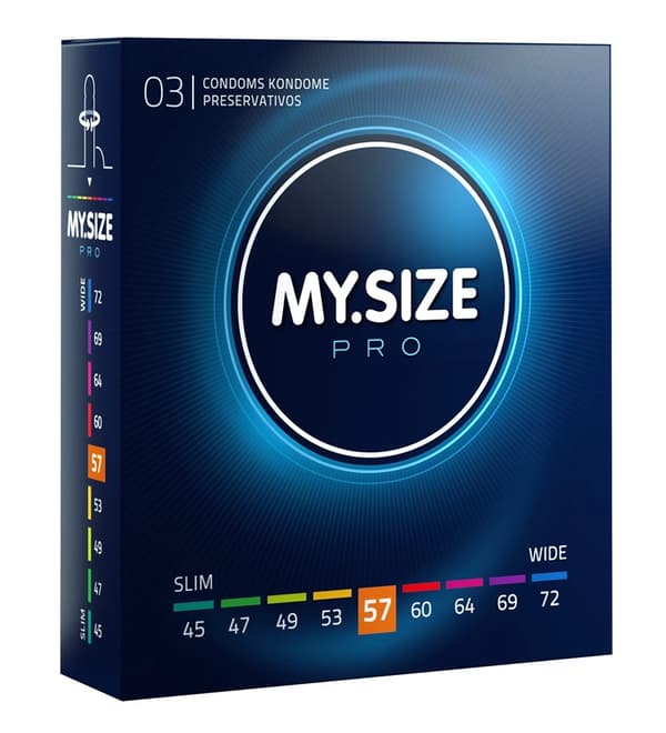 MYSIZE PRO Kondomer 57 mm 3 st