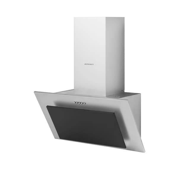 Emhætte med skorsten 60 cm inox + sort BT-209