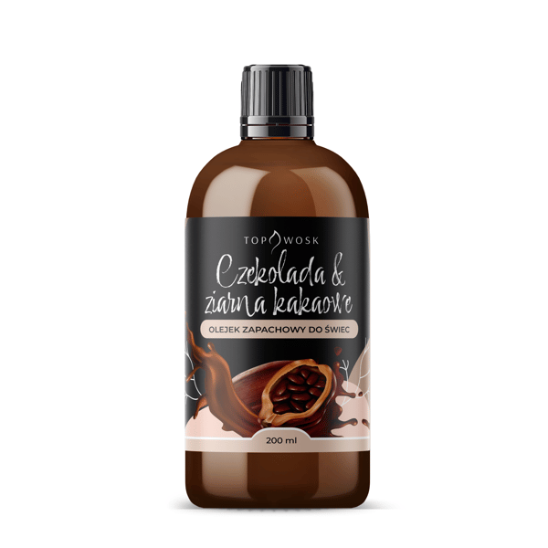 Chokolade- og kakaobønneduftolie 200 ml