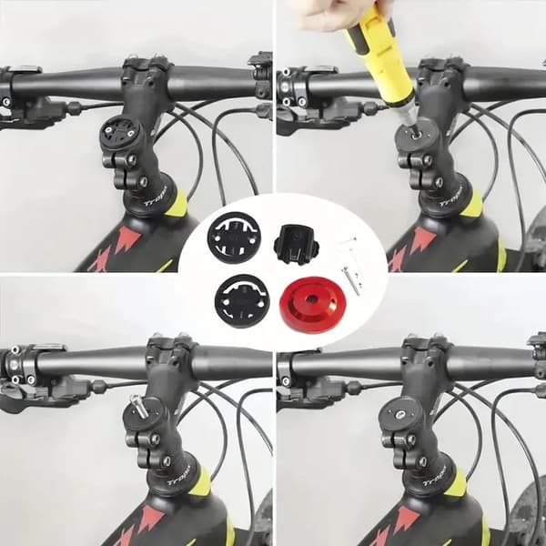 Adapter för montering av cykeldator på cykelstyrstam