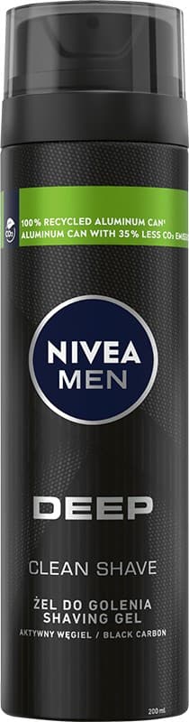 NIVEA MEN DEEP CLEANN -parranajogeeli 200 ml