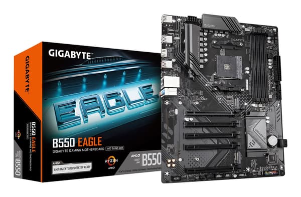 Gigabyte B550 EAGLE Bundkort, Socket AM4, DDR4, 128 GB