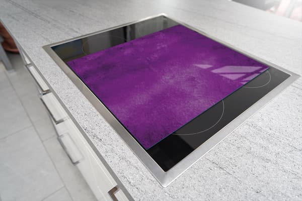 SKÄRBRÄDA I GLAS 45x52 LILA