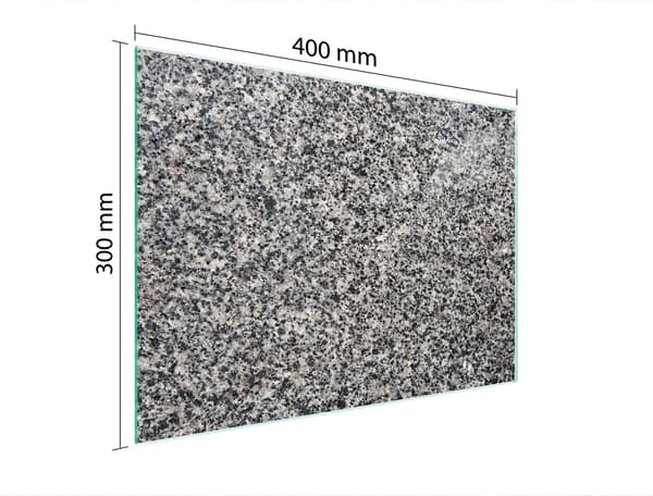 SKÄRBRÄDA I GLAS 40x30 GRANIT