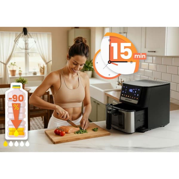 Airfryer 6,5l Berdsen 1700W BD-655 sort
