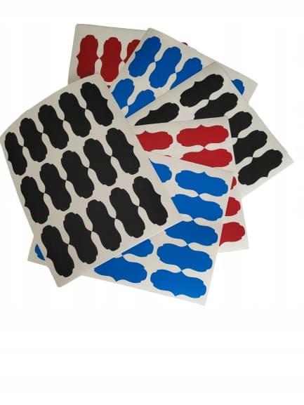 Glasetiket 7,5x3 cm til syltetøj 60 stk. mat lilla