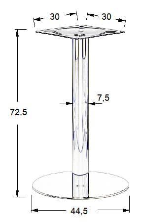 SH-3001-5/P poleret - 44,5 cm