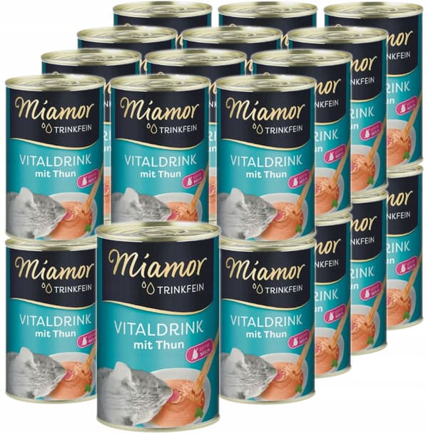 Vådfoder til katte MIAMOR VITALDRINK MED TUN 24x135ml