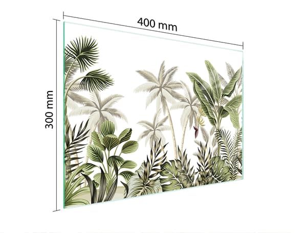 SKÄRBRÄDA I GLAS 40x30 BLAD