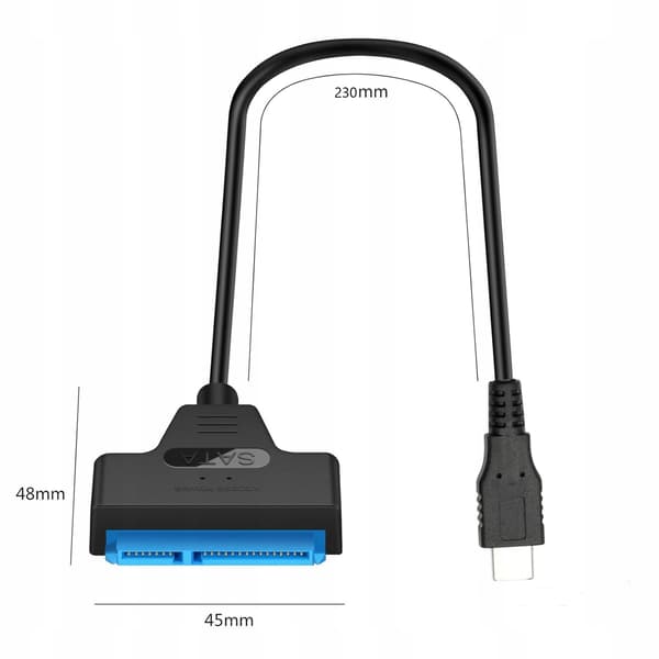 SATA III til USB 3.0 adapter til harddisk/ssd konverterkabel