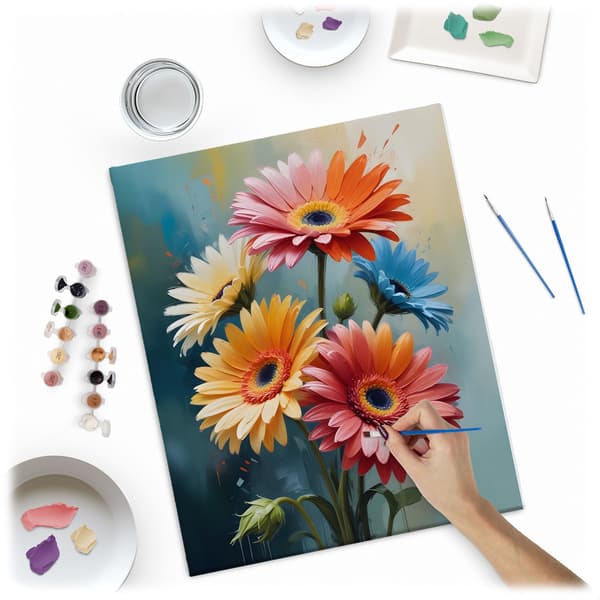 Måla efter nummer-bild 40x50 cm Massido Flowers