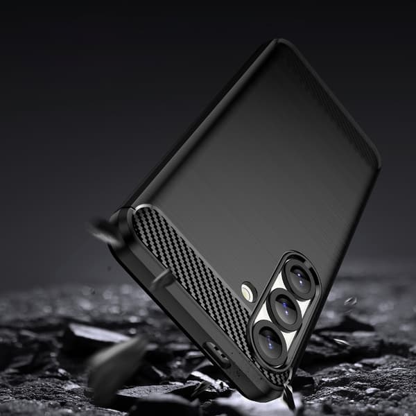 Fleksibelt silikone-etui til Xiaomi 15 Carbon - sort