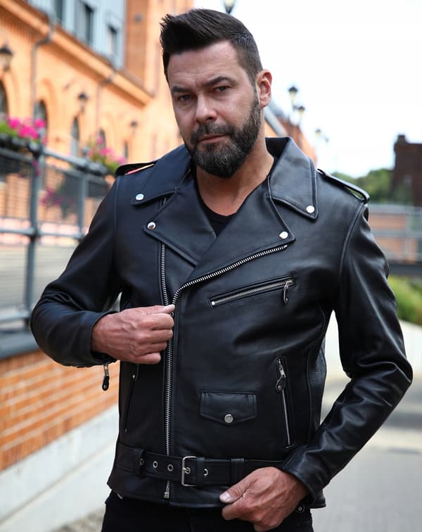 WOLF HERRBIKERJACKA 3XL