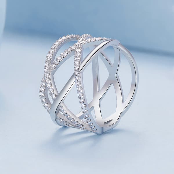 Silver Trippelring Storlek 17
