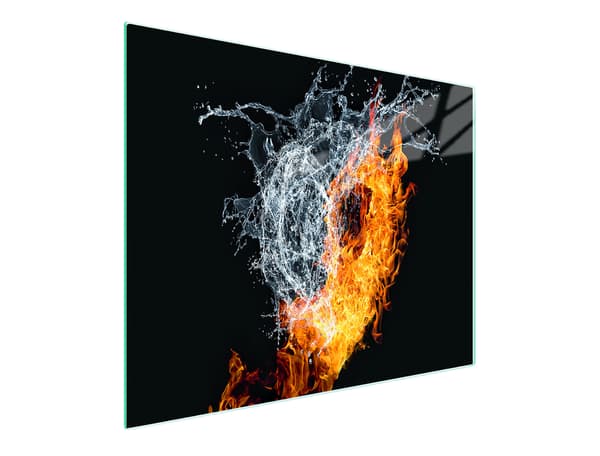 GLAS SKÄRBRÄDA 52x30 HJÄRTA