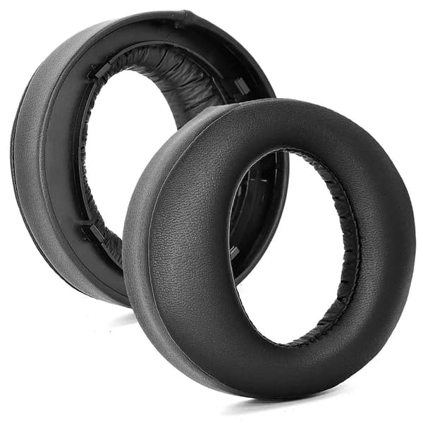 Svampeørepuder til SONY PS5 Wireless PULSE 3D Protein Læder Sort
