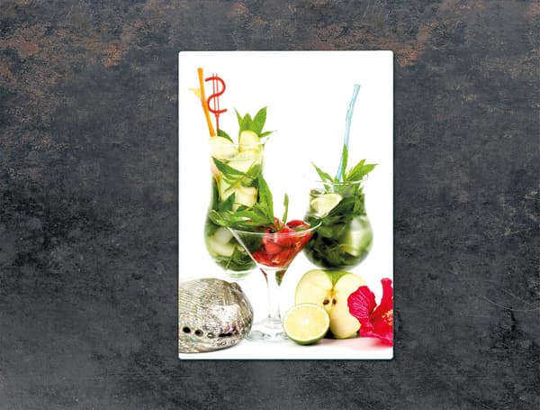 SKÄRBRÄDA I GLAS 35x52 FRUKT