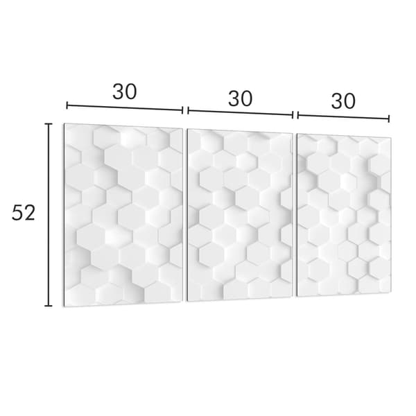 Skyddsplatta i glas för spis 3x30x52