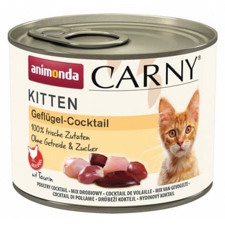 Våtfoder för kattungar ANIMONDA Carny Kitten Mix av smaker Set 24x200g