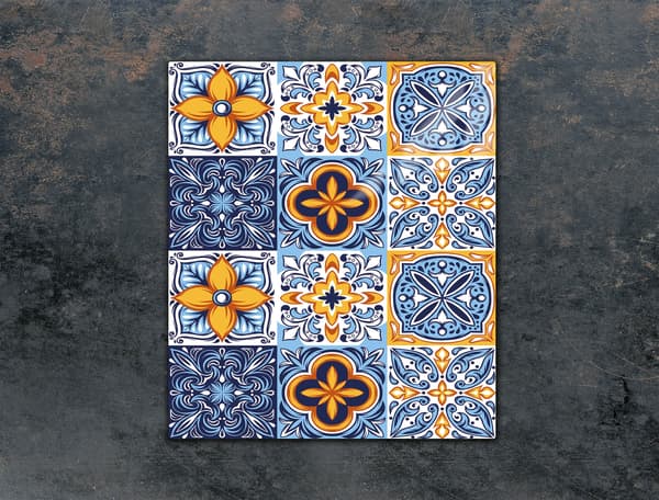 GLAS SKÄRBRÄDA 45x52 MOSAIK