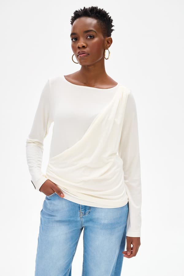 Nanu Damebluse Ecru 44/46