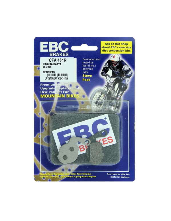 CFA451R - EBC Brakes Organic Performance -pyörän jarrupalat