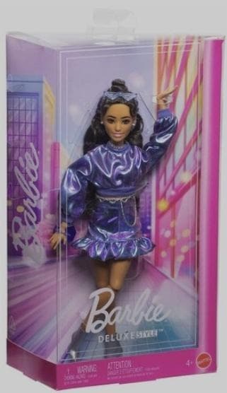 Barbie Deluxe Style docka blå set