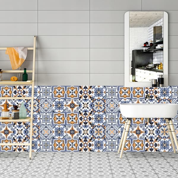 Selvklæbende PVC-patchwork-paneler, sæt med 10 tapet 20x20 cm ZM-06-032