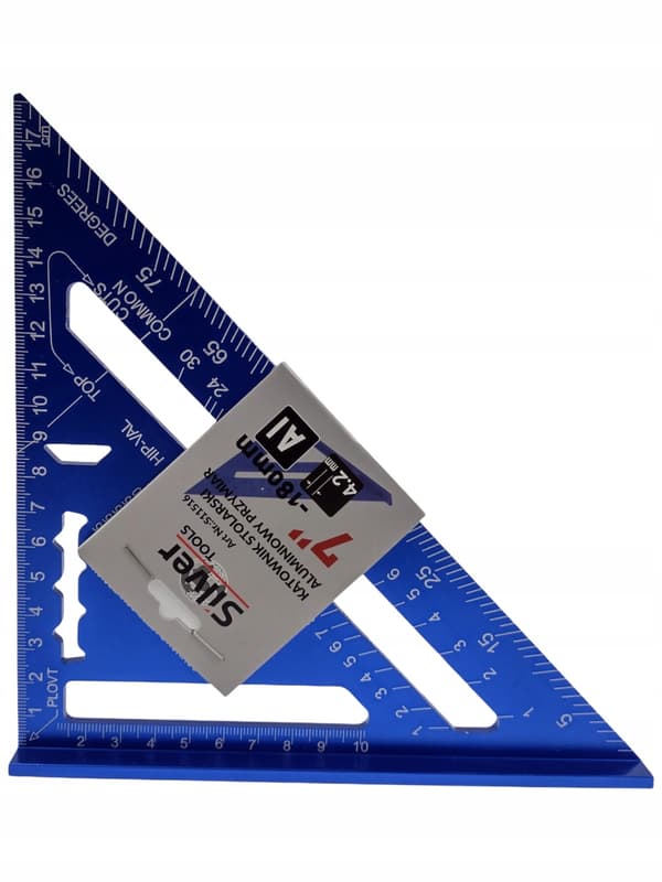 Silver Tools Aluminium Snickeri Vinkel 7" 185mm Metrisk