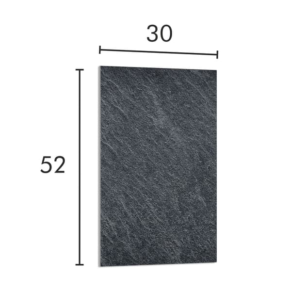 GLAS SKÄRBRÄDA 30x52 SKIFFER