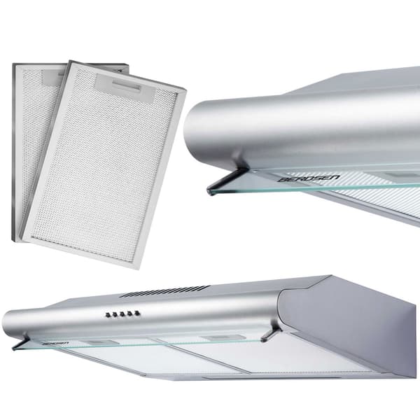 Emhætte til underskab - 60 cm absorbent Berdsen BE-10-A INOX