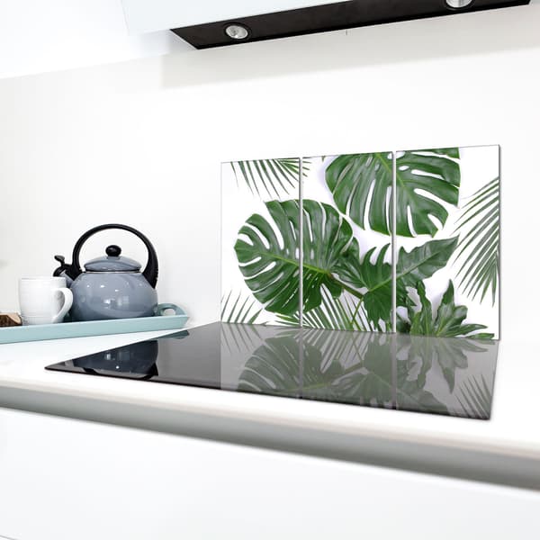 Skyddsplatta i glas för spis 3x30x52
