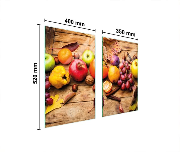 LASINEN SUOJALEVY LIEDELLE 75x52 HEDELMÄT