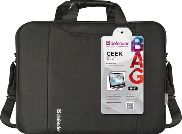 Defender GEEK 15,6" notebook-taske, sort