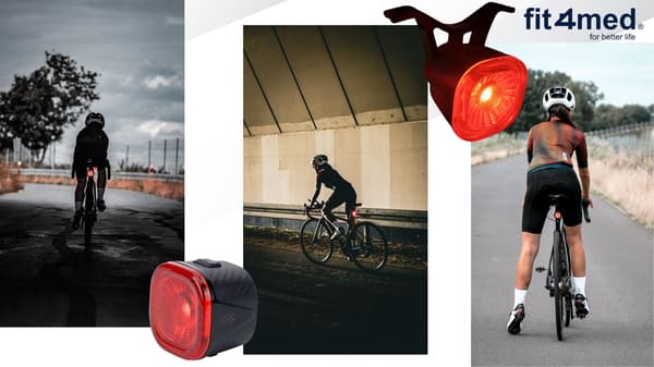 Metall cykelbaglygte intelligent USB
