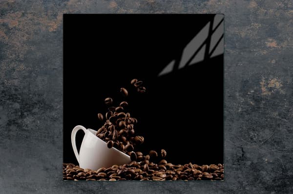 GLASSKYDDSPLÅT FÖR SPIS 50x52 KAFFE
