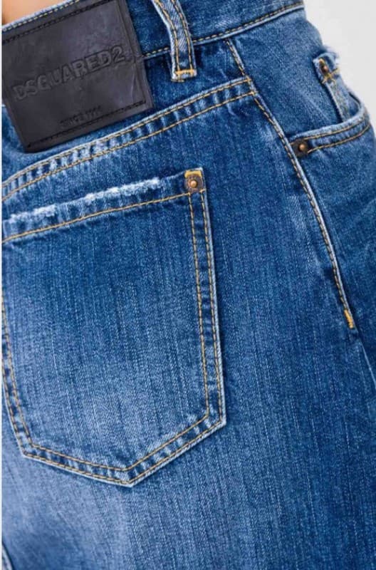 DSQUARED2 Denim Midi Nederdel til Kvinder -50 - Størrelse: L