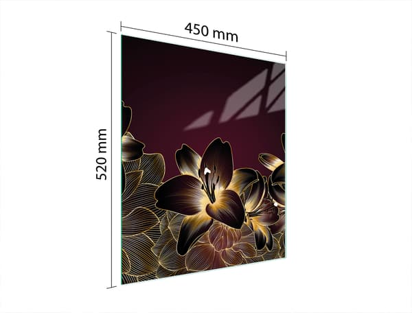 SKÄRBRÄDA I GLAS 45x52 ORCHID