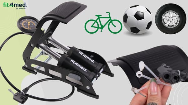 FOTPUMP DUBBELKOLV BIL CYKEL MADRASS