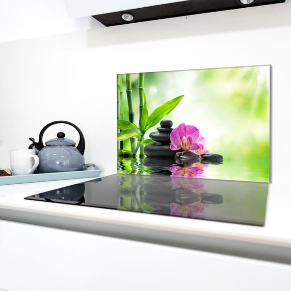 Glasbeskyttelsesplade til komfur 80x52 Orchidea