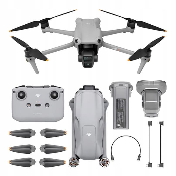 DJI Air 3 Drone + RC-N2 Controller + Tilbehør