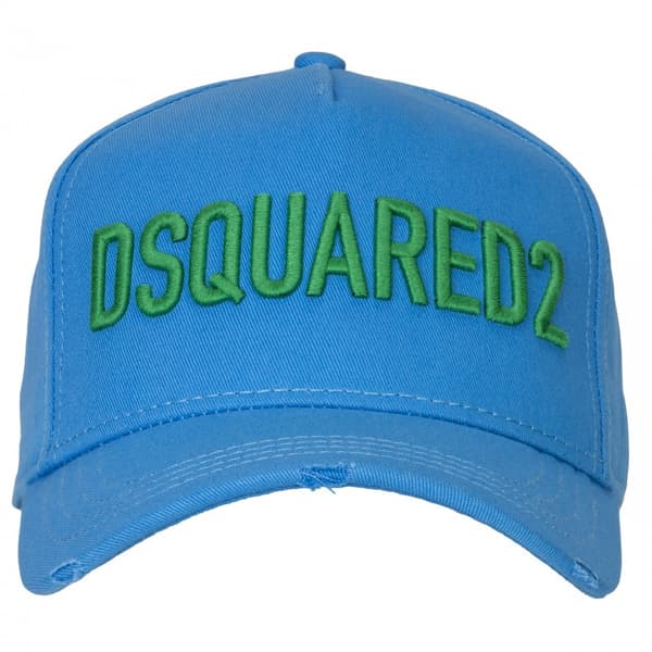DSQUARED2 baseballkasket med logo LYSBLÅ