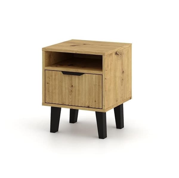 Scandi 1S SLIM ARTISAN OAK sengebord