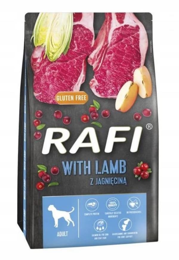Tørfoder RAFI med lam til hund 10 kg