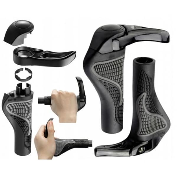 ROCKBROS Sorte Cykelgreb med Styrender (BT1008B)